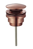 Донный клапан AQUAme AQM7003BC без перелива, медь шлифованная