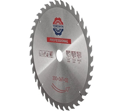 Диск пильный по дереву 300х32 мм, 36Z TORGWIN T532735
