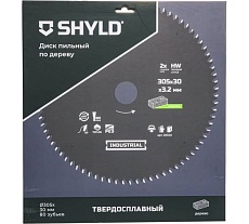 Пильный диск SHYLD по дереву твердосплавный 305x30 мм, 80 зубьев 6692484