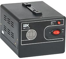 Однофазный стабилизатор напряжения IEK переносной 1,5кВА HUB IVS21-1-D15-13