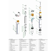 Насос для глубинных скважин TORNERI 3SPM331-1.1 Kepeida Т027832