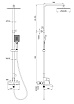 Душевая стойка Wonzon&Woghand Flex WW-88047072-CR хром