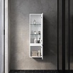 Шкаф пенал AQUAme S1 33 см белый глянец AQM9001WH