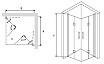 Душевой уголок RGW Leipzig LE-36 80x80, прозрачное