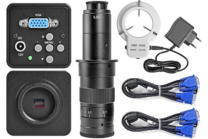 Микроскоп Kaisi 45A-BD 12X-77x2Мп с дисплеем 8" и LED подсветкой М7748335