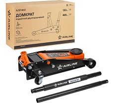 Домкрат подкатной Airline 3т INDUSTRY двухпоршневой (MIN - 133 мм, MAX - 465 мм) AJ3FI460