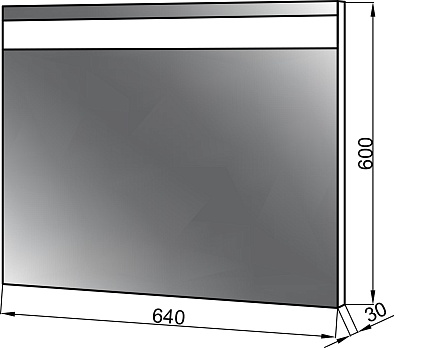 Зеркало Cerutti SPA Эмилия 64 см LED