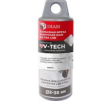 Фреза алмазная конусная Extra Line V-TECH (в.спекание) 2-38x30 мм, М14 Diam 320303