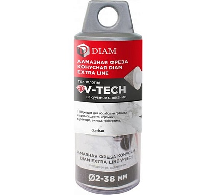 Фреза алмазная конусная Extra Line V-TECH (в.спекание) 2-38x30 мм, М14 Diam 320303