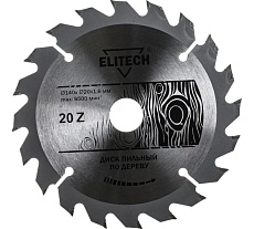 Диск пильный по дереву (140х20/16 мм; 1.6 мм; 20Z) Elitech 1820.052700