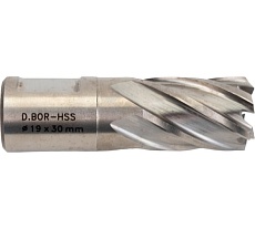 Сверло корончатое HSS по металлу (19х30/63 мм; Weldon 19) D.BOR CD-HSS-030-019-W