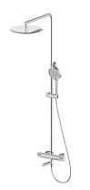 Душевая стойка Oliveeka Y-Line OL-739902-BN с термостатом, никель матовый