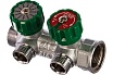 Регулирующий коллектор FAR 3/4" ВР-НР с 2 отв. 1/2" НР межосев. 45 мм FK 3821 3412