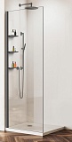 Душевая перегородка Vincea Walk-In VSW-1HWS100CLGM 100x200 вороненая сталь, прозрачное
