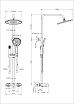 Душевая стойка Wonzon&Woghand Muse Selesta WW-B4113-MB термостат, черный матовый