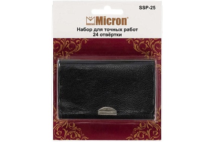 Набор для точных работ Micron (отвёртки) SSP-25 25 сменных отвёрток/бит 731279