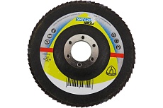 Круг шлифовальный лепестково тарельчатый по нержавеющей стали (125х22.2 мм; Р40; выпуклый) Klingspor 321690