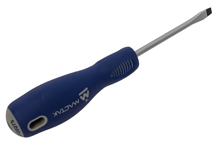 Шлицевая отвертка (Slotted, 5.5х75 мм, держатель) Мастак 040-55075H