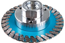 Диск алмазный отрезной Турбо с фланцем Grand hot press (65 мм; М14) TRIO-DIAMOND FHQ442