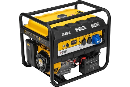 Бензиновый генератор Denzel PS 80 EA, 8,0 кВт, 230В, 25л 946924