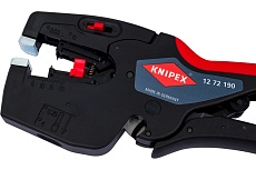 Автоматический стриппер Knipex NexStrip 3-в-1, O 0.03-10 мм AWG 32-8, рез до 10 мм, обжим: квадрат, 0.25-4 мм, 2x2.5 мм, 190 мм KN-1272190