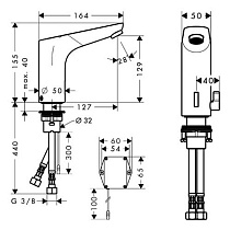 Смеситель для раковины Hansgrohe Focus 31171000 сенсорный