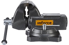 Поворотные слесарные тиски Inforce 140 мм 05-23-10
