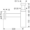 Сифон для раковины Hansgrohe Flowstar 52105000
