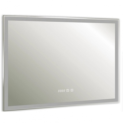 Зеркало Silver Mirrors Norma neo LED-00002498 100x80 см с подсветкой, антипар, часы