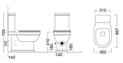 Чаша для унитаза Kerama Marazzi Pompei Po.wc.01