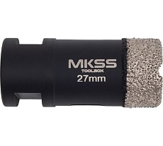 Коронка алмазная универсальная MKSS Toolbox KS2803 HARD 27 мм, M14 для УШМ KS28030027