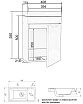 Тумба с раковиной Orange Mini 40 см подвесная, Mini-40TUW+Ra