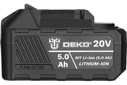 Аккумулятор Deko MT Li-ion, 20В, 5.0А*ч, разъём UNV 084-1063