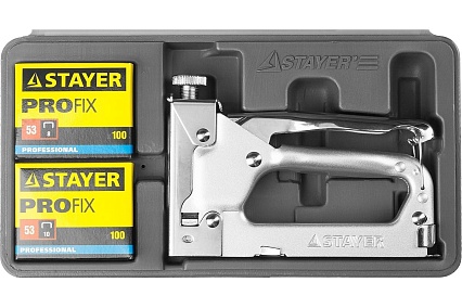 Степлер для скоб Stayer Pro 53 усиленный, тип 53, в кейсе, 3150-H4_z01