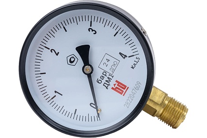 Манометр ДМ 1 Т2 100 Р (0-4) бар, кл.1.5, G1/2" BD 1151100017