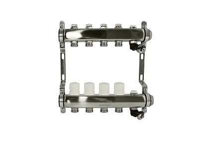 Коллекторная группа VRT 1"х3/4", евроконус, 6 выходов 530153