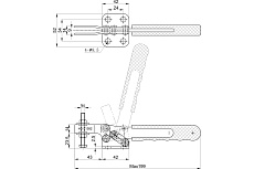 Зажим с горизонтальной рукоятью HS CLAMP HS-21382