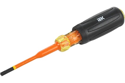 Диэлектрическая отвертка IEK Arma2l 5 SLIM PH/SL1х80 Т3 A2L5-SC31-T3-HS-10-080