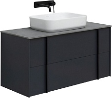 Мебель для ванной Allen Brau Reality 100 см со столешницей, anthracite matt