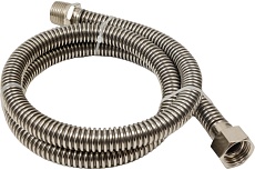 Подводка для газа СТМ ГАЗ сильфонная, 1/2&quot;, гайка-штуцер, 100 см CGHM1210