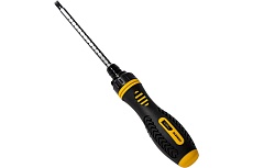 Двухсторонняя отвертка Deli DL626011 с трещоткой, PH2+SL6x180 мм 98383