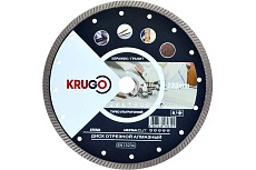 Диск алмазный турбо ультратонкий 230x1.8x22.23x10 мм KRUGO RTT09A