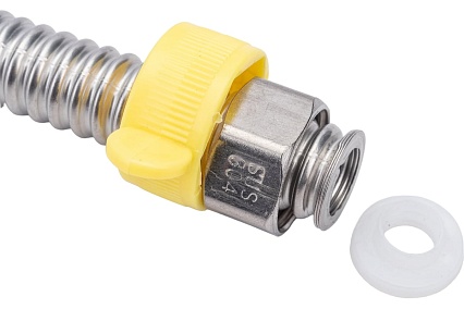Гибкая сильфонная подводка Kopfgescheit из нержавеющей стали 1/2", 20 см KR-A304.30