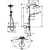 Душевая стойка Hansgrohe Croma Select 280 Air 1jet Showerpipe 26790000 термостат