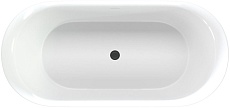 Акриловая ванна Aquanet Family Smart 170x78 см, 88778-GW-MB белый/черный матовый