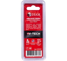 Сверло алмазное 6x35 мм, 1/4 HEX-E Extra Line V-TECH (в.спекание) Diam 320325