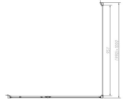 Душевой уголок Vincea Slim-N VSR-4SNP1010CLB 100x100 черный, прозрачный
