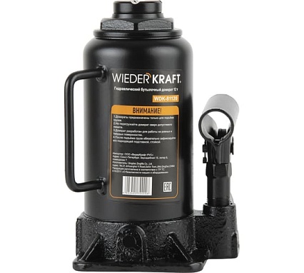 Домкрат 12 т, ход штока 160мм Wiederkraft WDK-81120