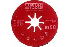 Диск шлифовальный гофрированный 125 мм, P80 Faster Tools 5808