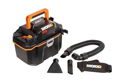 Пылесос для влажной и сухой уборки Worx 20 В, без АКБ и ЗУ WX031.9